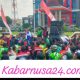 Ratusan Massa Gelar Aksi Solidaritas Dan Menuntut Keadilan Atas Meninggalnya  Affan Kurniawan driver Ojek Online