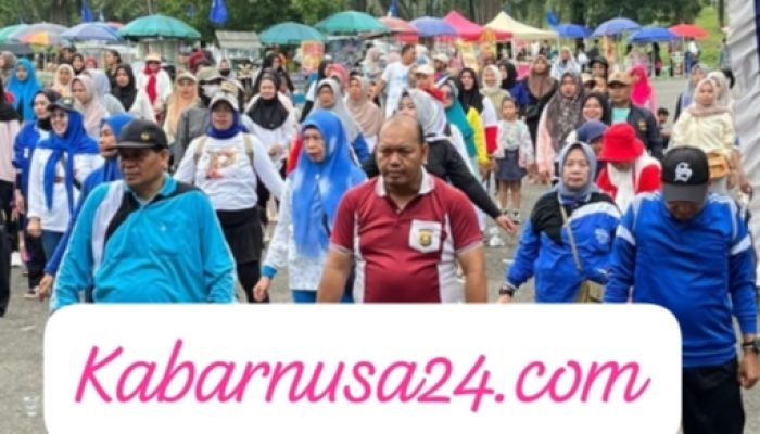 Jalan Santai HUT ke-27 PAN di PALI Berlangsung Meriah, Polres PALI Pastikan Keamanan Kondusif