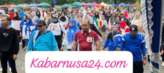 Jalan Santai HUT ke-27 PAN di PALI Berlangsung Meriah, Polres PALI Pastikan Keamanan Kondusif