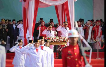 UPACARA HUT RI ke-80, Bupati Bekasi Ajak Warga Bersatu dan Melangkah Menuju Indonesia Maju