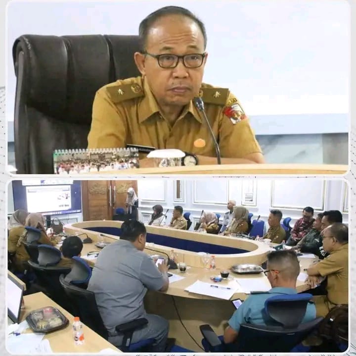 Pemkab Lampung Utara Ikuti Rakor Pengendalian Inflasi Bersama Mendagri