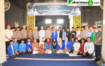 Polres Lampung Utara  Bersama PMII  Gelar   Maulid Nabi  Dan Pengajian  Akbar