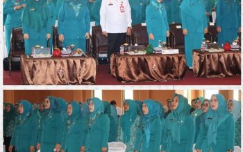 Bupati Lampung Utara,  Diwakili  Sekda ,  Hadiri Pengukuhan  Pengurus TP – PKK Dan  T P – Posyandu Priode 2025 – 2030