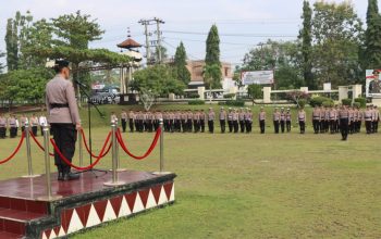 Polres Lampung Utara Gelar  Upacara Peringatan  Hari Olahraga  Nasional Ke – 42 Tahun  2025