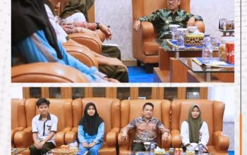 Bupati Lampung Utara  Terima Audiensi  Perwakilan Provinsi Lampung  Pada Ajang  Perlemen Remaja