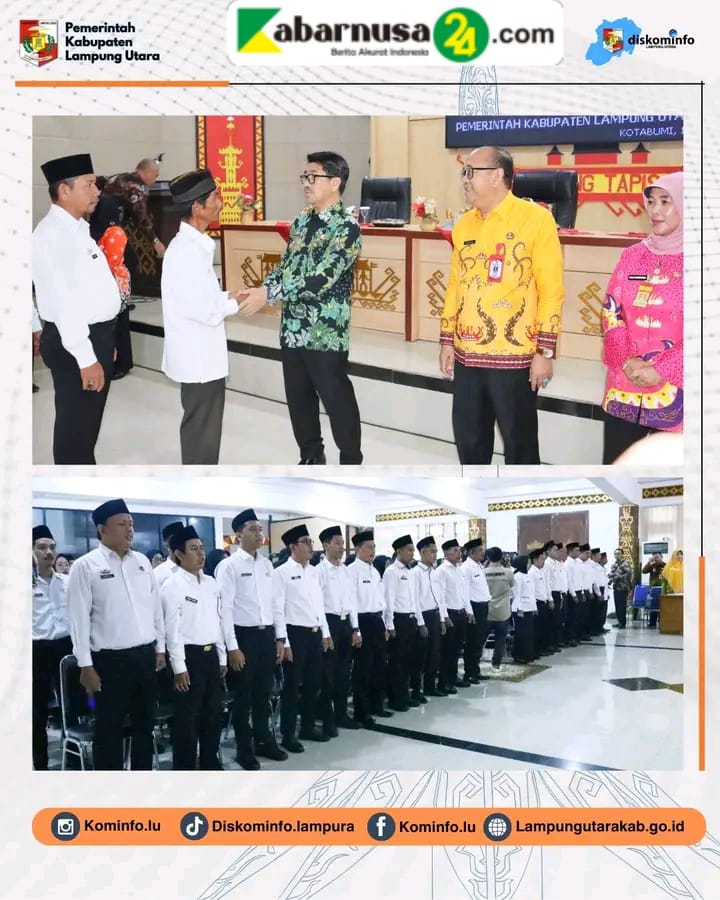 Bupati Lampung Utara Pimpin Pelantikan Dan Pengambilan Sumpah/Janji PPPK Formasi Tahun 2024