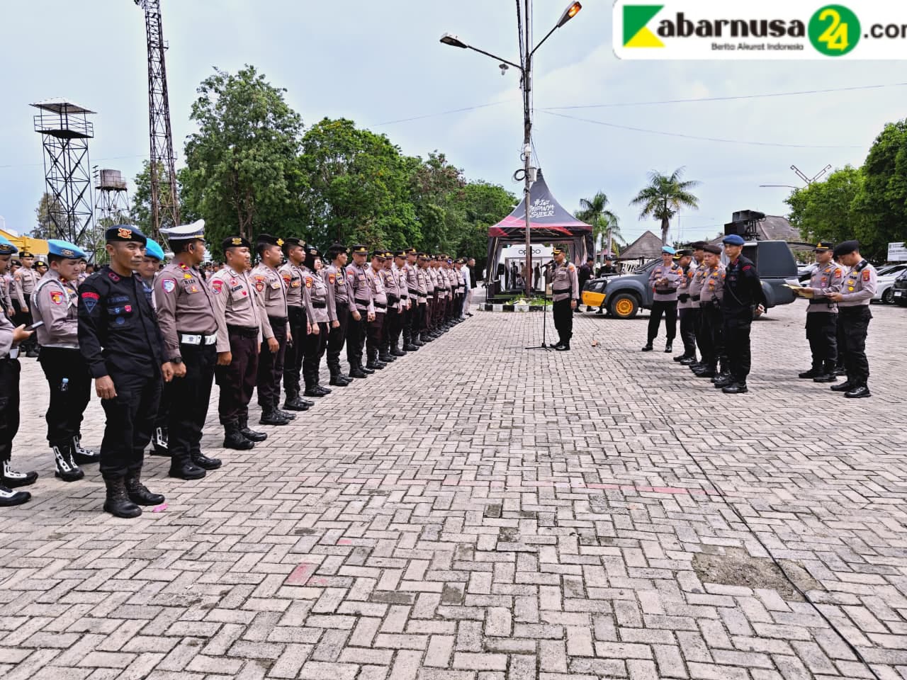 Polda Lampung Lakukan Pengamanan,Pertandingan Bhayangkara Presisi Lampung FC VS Persik