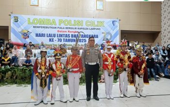 Ikut Lomba Peragaan Pocil Jajaran  Polda Lampung, Pocil Polres Lampung Utara Sabet Juara 2 Katogori Mula