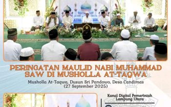 Peringatan Maulid Nabi Muhammad SAW di Musholla At-Taqwa Abung Selatan