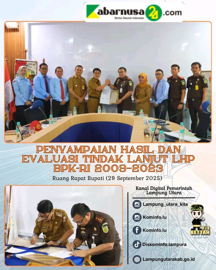 Penyampaian Hasil Dan Evaluasi Tindak Lanjut LHP BPK - RI 2009 - 2023