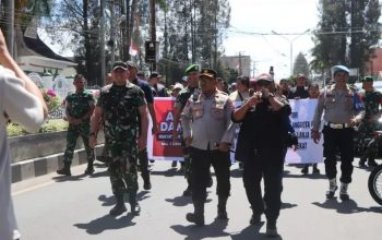 Kapolres Tanah Karo Bersama Forkopimda Kawal Aksi Damai Masyarakat Karo, Berlangsung Damai dan Harmonis