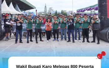 Wakil Bupati Karo Melepas 800 Peserta Karo Tour de Sinabung X 2025