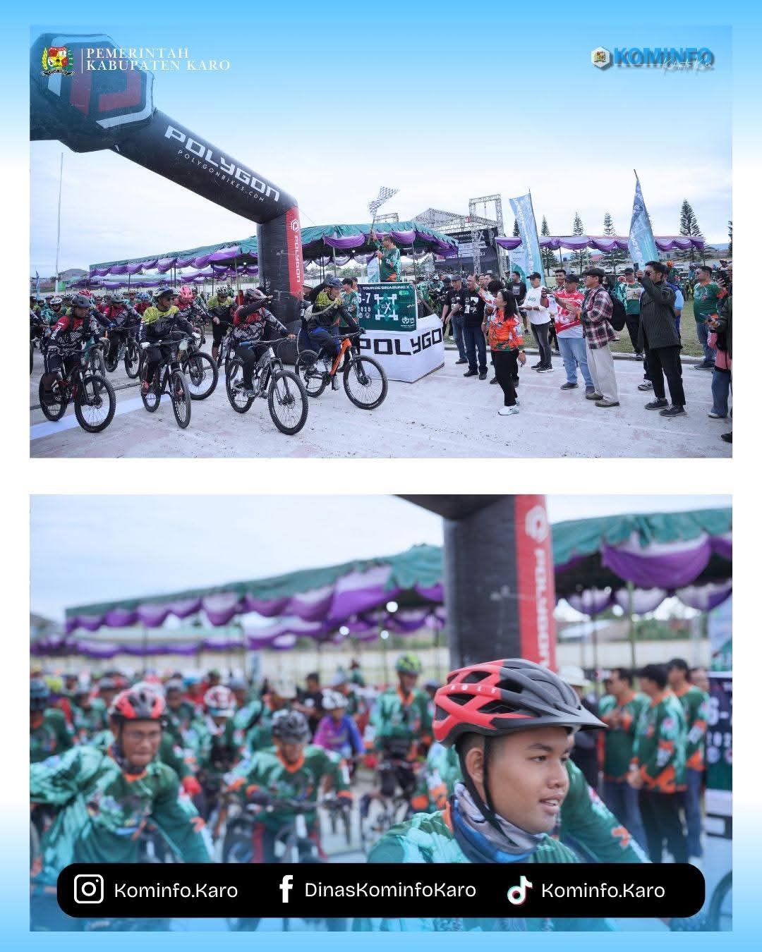 Wakil Bupati Karo Melepas 800 Peserta Karo Tour de Sinabung X 2025