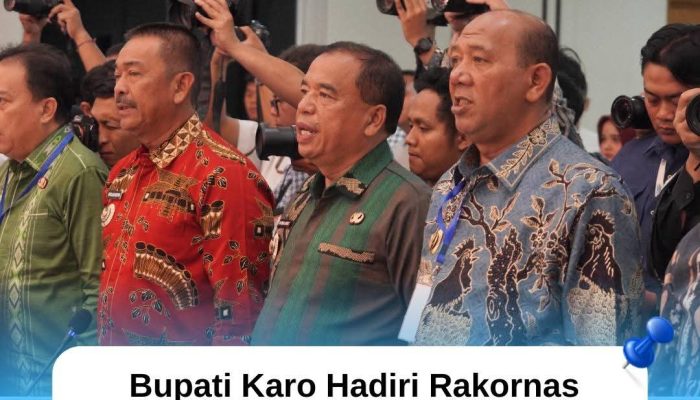 Bupati Karo Hadiri Rakornas Satgas KDMP Bersama Menko Pangan Zulkifli Hasan