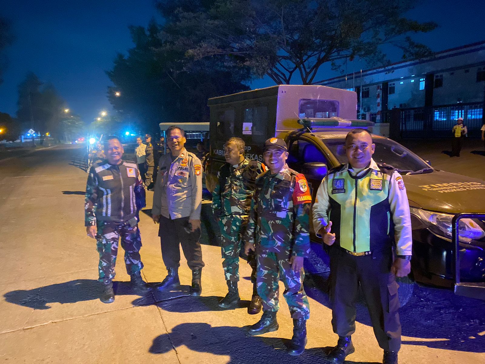 Patroli Gabungan Polsek Cikarang Pusat Amankan Pelaku Curanmor