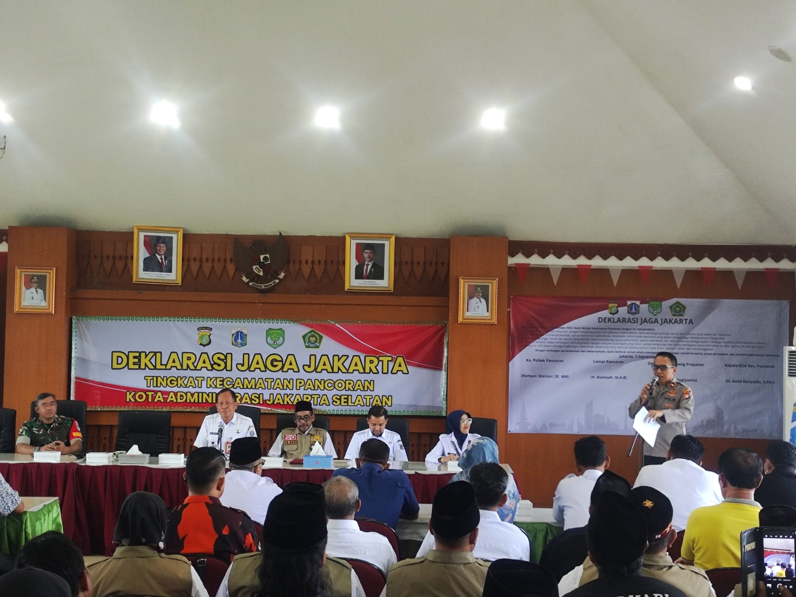 Pasca Aksi Demo Di Sejumlah Daerah, Stakeholder Pancoran Jaksel Deklarasi Damai “Jaga Jakarta”