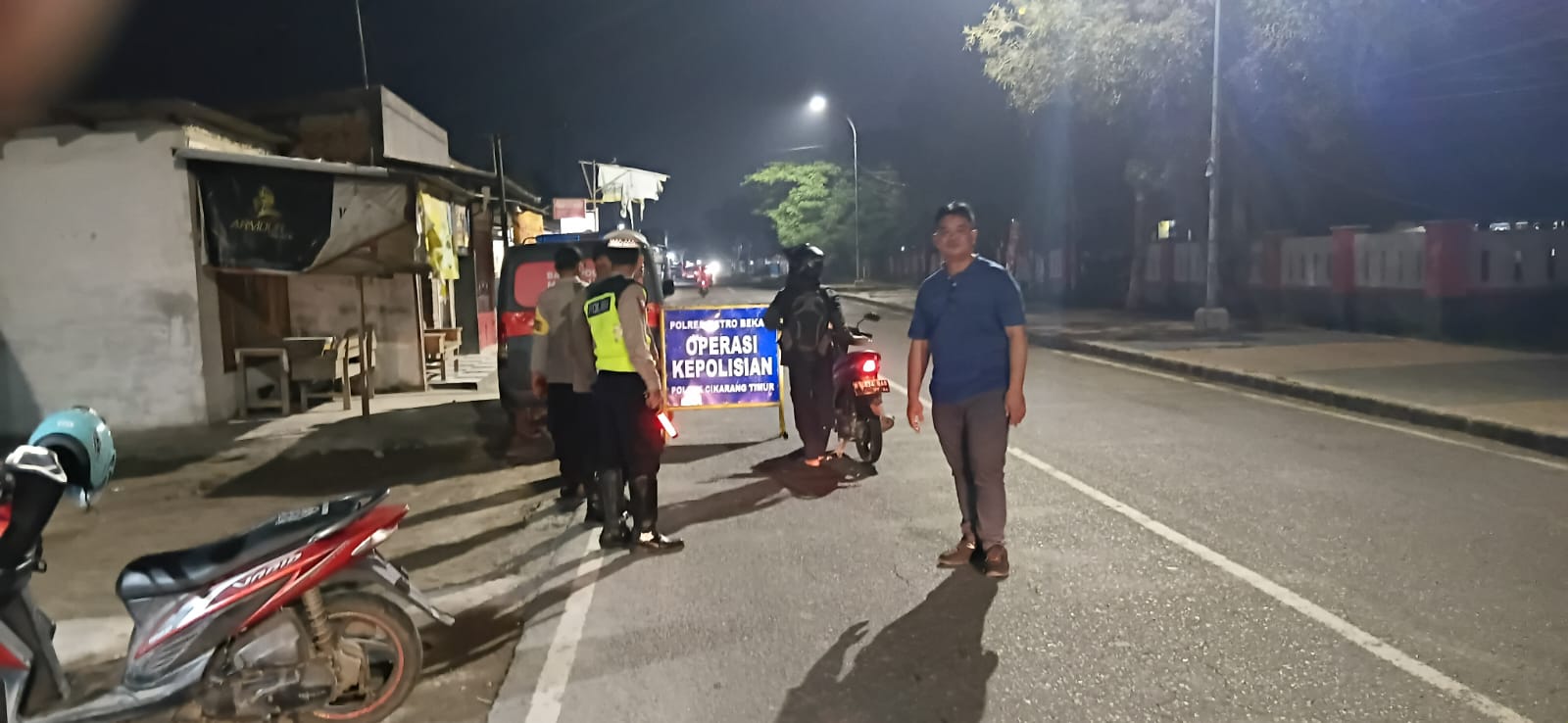 Antisipasi Kejahatan Jalanan, Polsek Cikarang Timur Patroli Wilayah