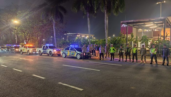 Polsek Cikarang Pusat Gelar Patroli Kamtibmas Gabungan
