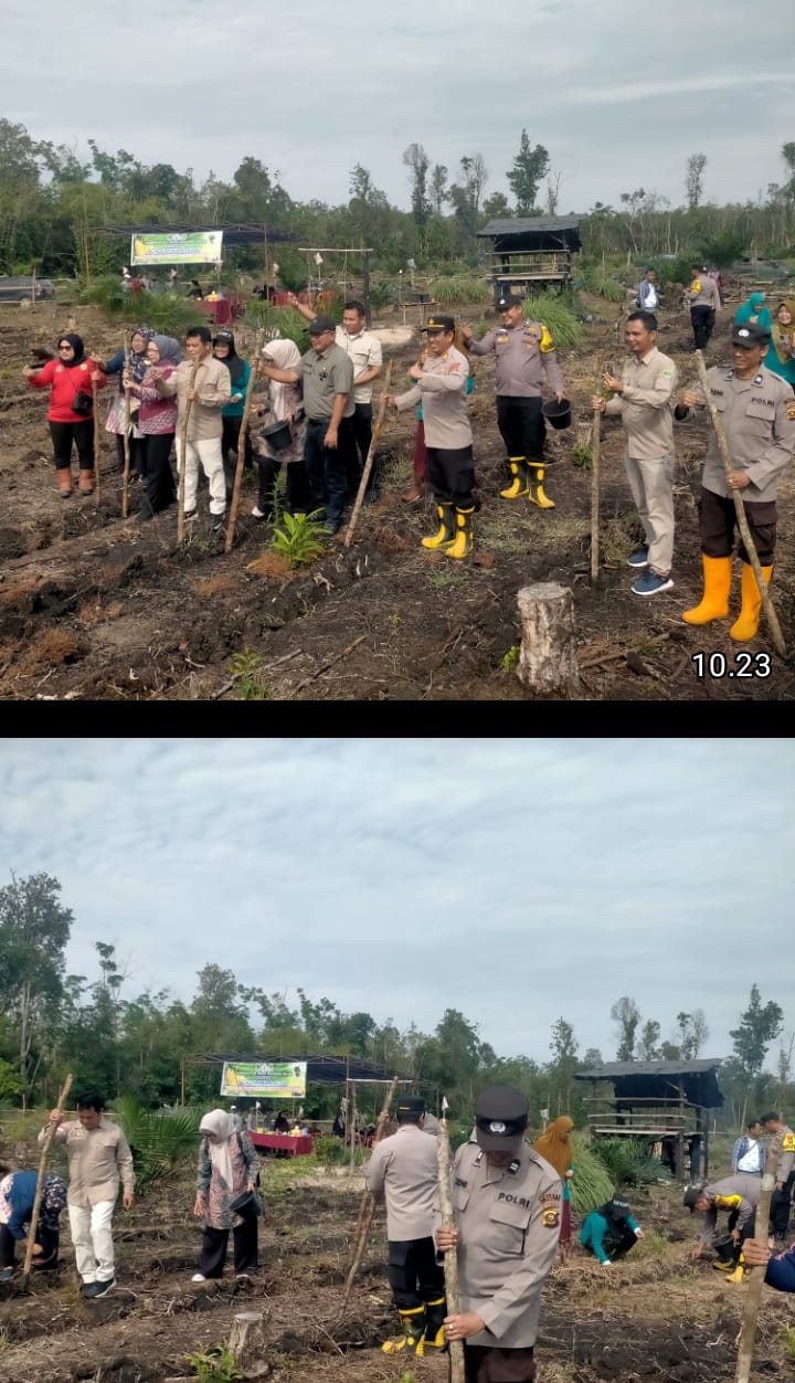 Kapolsek Penukal Abab AKP Dedi Kurnia, S.H, Hadiri Penanaman Jagung di Desa Gunung Raja 