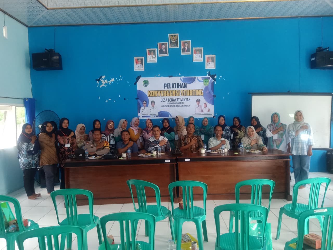 Polsek Talang Ubi, Melalui Bhabinkamtibmas Aipda M. Kurniadi, Menghadiri kegiatan Pelatihan konvergensi Stunting di Desa Benakat Minyak