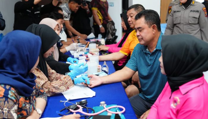 HUT ke-77, Polwan Polda Sumut Bersama Bhayangkari Tebar Kepedulian Lewat Donor Darah