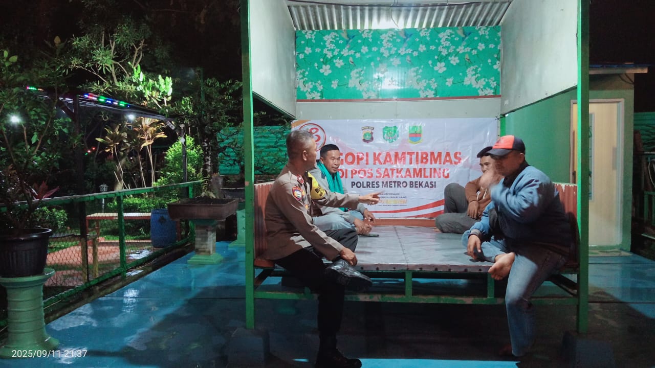Polsek Cikarang Pusat Ajak Warga Sinergi Jaga Kamtibmas di Cikau