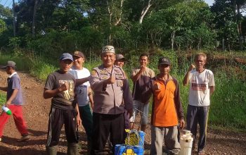 Kasubsektor Abung Kunang Ajak Warga Terus Kobarkan   Semangat Gotong Royong