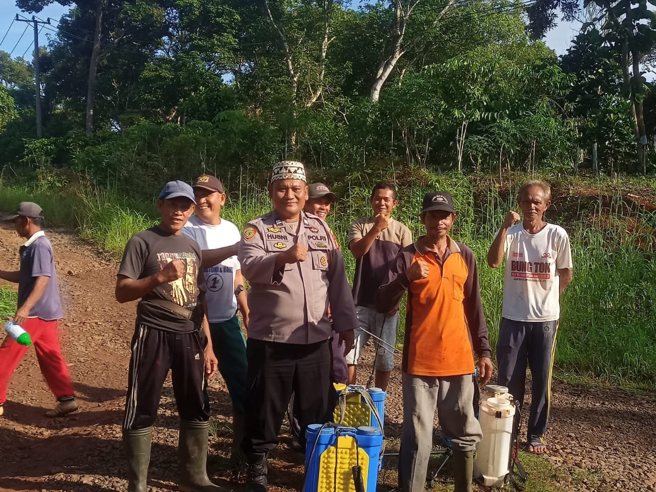 Kasubsektor Abung Kunang Ajak Warga Terus Kobarkan Semangat Gotong Royong