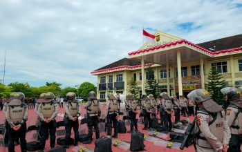 Polres PALI Gelar Latihan Dalmas, Siaga Jaga Stabilitas Keamanan