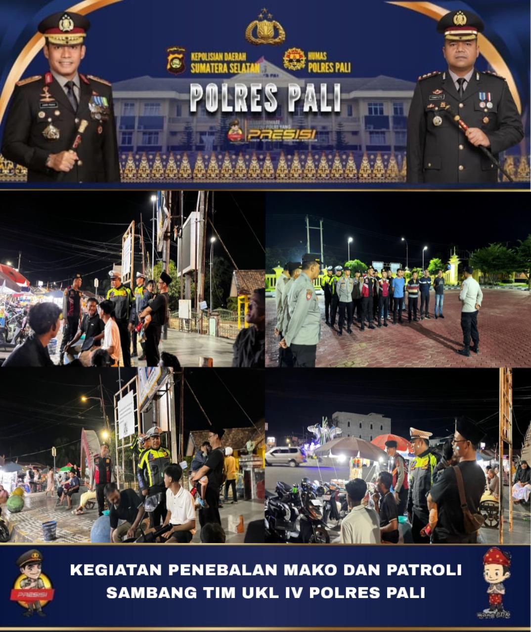 Polres PALI Gelar Patroli Skala Besar di Wilayah Nya, Tegaskan Komitmen Wujudkan Kamtibmas Kondusif