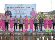 Kunjungi  Polres  Tapteng  Kapolda Sumut  Tebar  Bibit  Ikan
