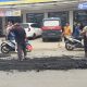 Sukasari Lebih Nyaman, Polsek Serang Baru Lakukan Pengaspalan Jalan