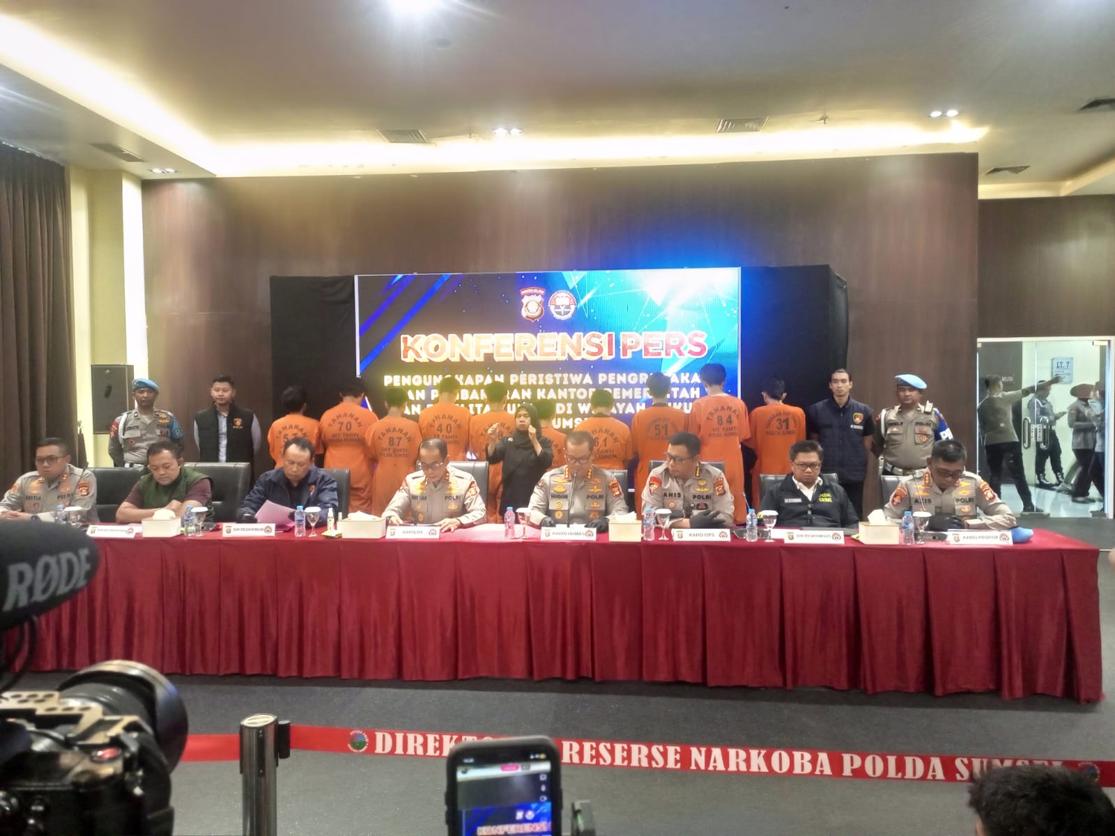 Polda Sumsel Mengamankan 90 Orang Dalam Rangkaian Aksi Perusakan dan Pembakaran Fasilitas Umum, 25 Orang Ditetapkan Sebagai Tersangka