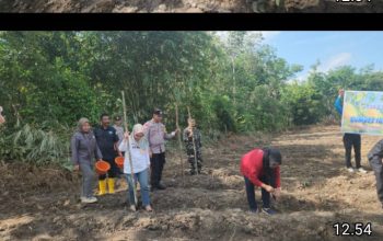 POLSEK PENUKAL ABAB DUKUNG PROGRAM KETAHANAN PANGAN MELALUI PENANAMAN JAGUNG DI DESA AIR ITAM