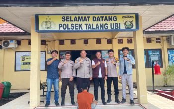Polsek Talang Ubi Amankan Pelaku Pencurian Buah Kelapa Sawit