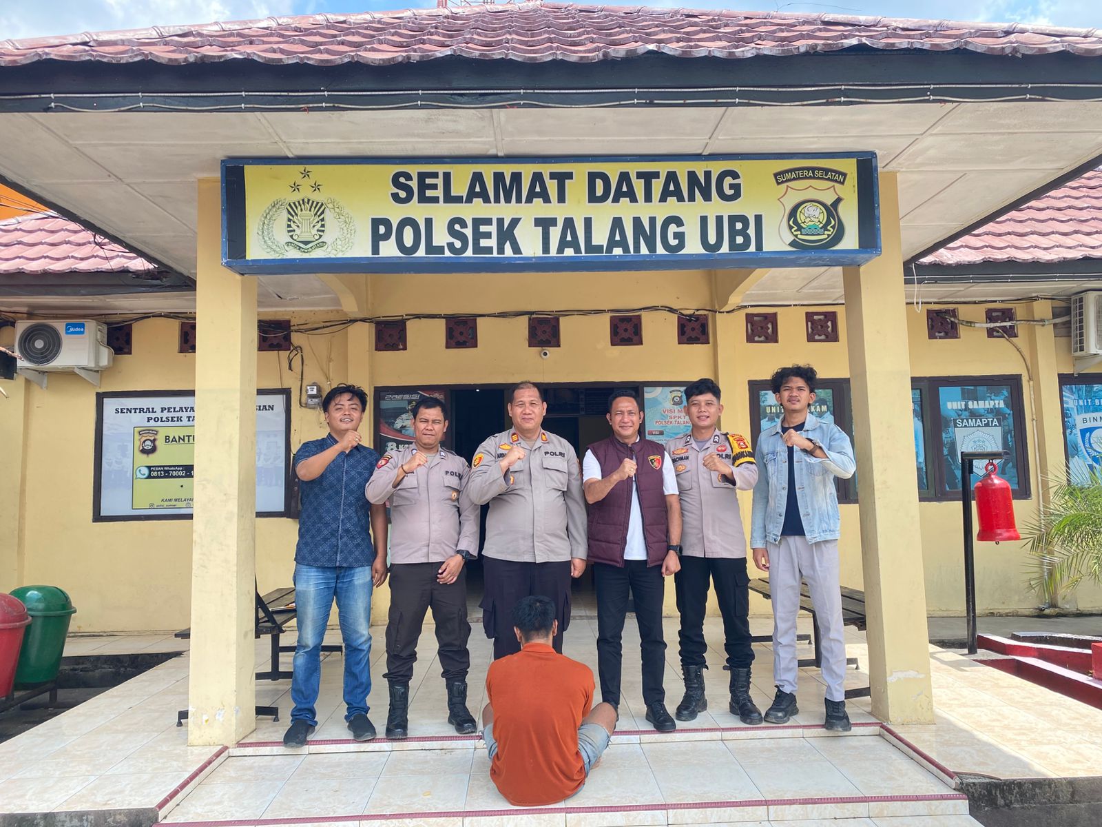 Polsek Talang Ubi Amankan Pelaku Pencurian Buah Kelapa Sawit