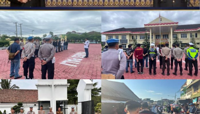 Polres PALI Gelar Patroli Skala Besar dan Penebalan Mako, Pastikan Sitkamtibmas Tetap Kondusif