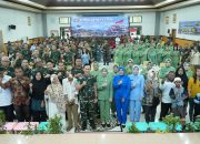 HUT ke-80 TNI ,Lanal Palembang Mengadakan Bakti Kesehatan di Makesdam II/Sriwijaya