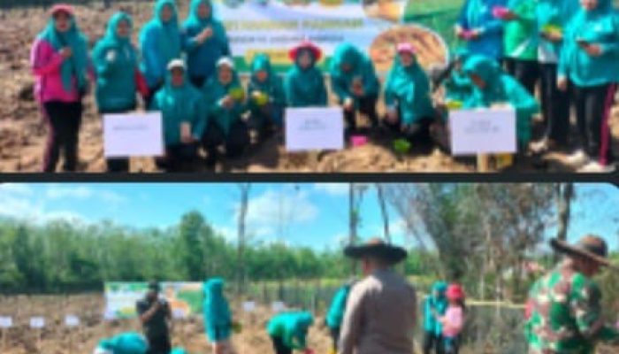 Polsek Talang Ubi  Hadiri Penanaman Jagung Program Ketahanan Pangan 2025 di Desa Talang Bulang PALI
