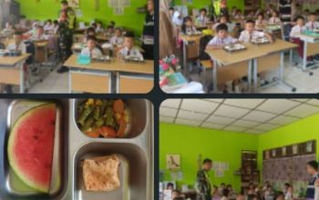 Polsek Tanah Abang Salurkan Paket Makanan Bergizi Gratis (MBG),Dengan Sistem Catering