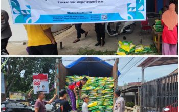 Polres PALI Gelar Gerakan Pangan Murah di Kecamatan Abab, 10 Ton Beras Ludes Terjual
