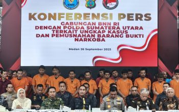 Sinergi BNN RI dan Polda Sumut Ungkap 1,7 Ton Narkotika, Tegaskan Perang Melawan Narkoba