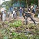 Sambut HUT TNI ,Lanal Palembang Ajak Warga Bersih-Bersih Sungai Musi