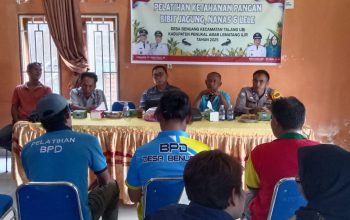 Pelatihan Bimtek Ketahanan Pangan di Desa Benuang, Polsek Talang Ubi Tekankan Sinergi Dalam Penguatan Ekonomi Desa