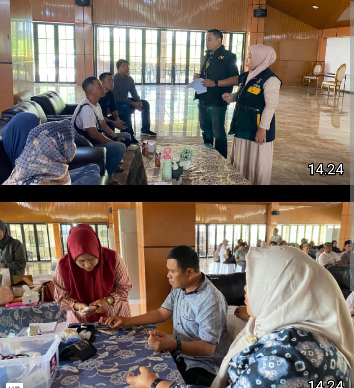 Polres PALI Ikuti Vaksinasi Meningitis dan Polio untuk Keberangkatan Jemaah Umrah Pemkab PALI