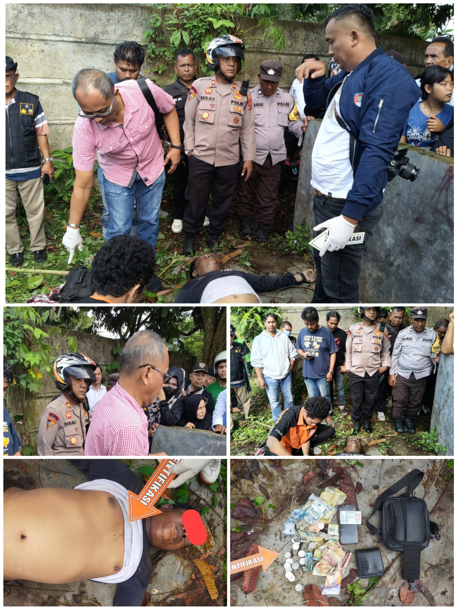 Polsek Patumbak Terima Dumas Terkait Temuan Mayat Pria Penarik Ojek Tergeletak di Ladang Warga