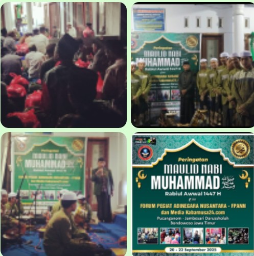 Meriah! FPANN dan Kabarnusa24.com Gelar Maulid Nabi 2025, Ajak Masyarakat Teladani Akhlak Rasulullah