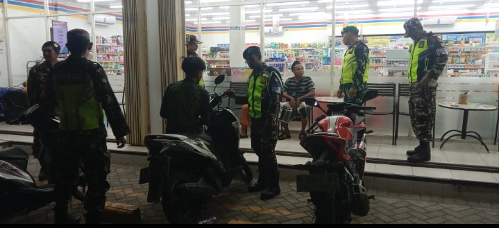 Sinergi TNI dan Banser, Wonosari Kondusif di Malam Hari