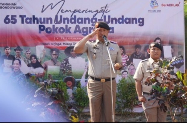 Upacara Peringatan Hari UUPA ke-65 Kantah BPN Bondowoso