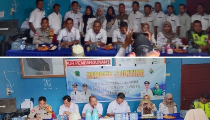 Polsek Talang Ubi Hadiri Kegiatan Rembuk Stunting Yang di Gelar di Kantor Kepala Desa Talang Bulang